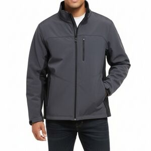 Hawke & Co Men's Charcoal and Black Performance Jacket